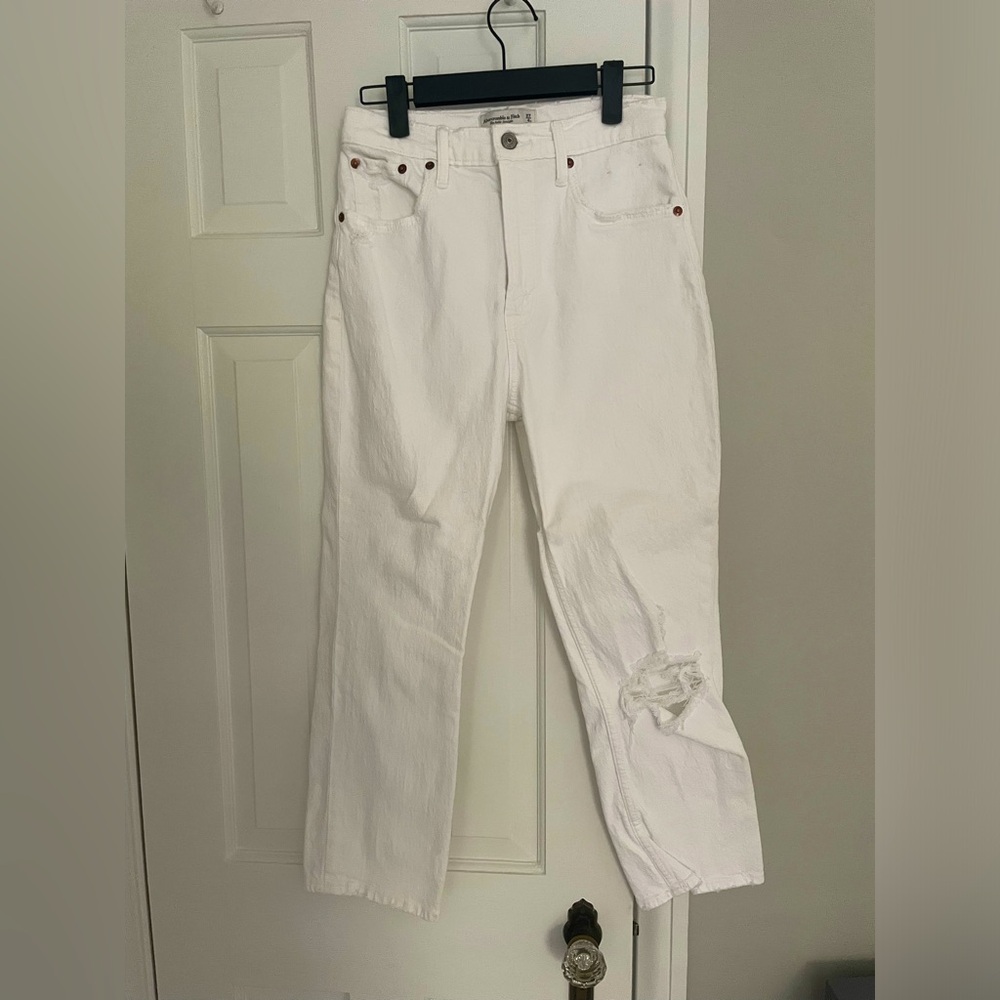 Abercrombie white jeans
